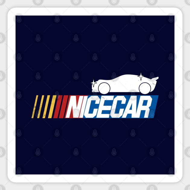 Car Racing Logo Parody For Drivers Race Cars and Car Lovers Sticker by BoggsNicolas